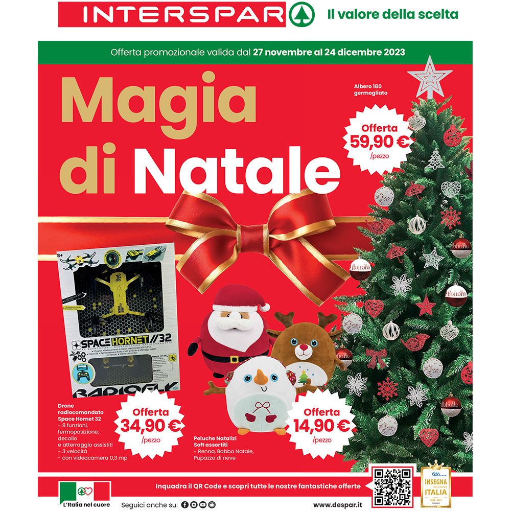 Offerta Interspar - Magia di Natale - Valida dal 27 novembre al 24 dicembre 2023.
